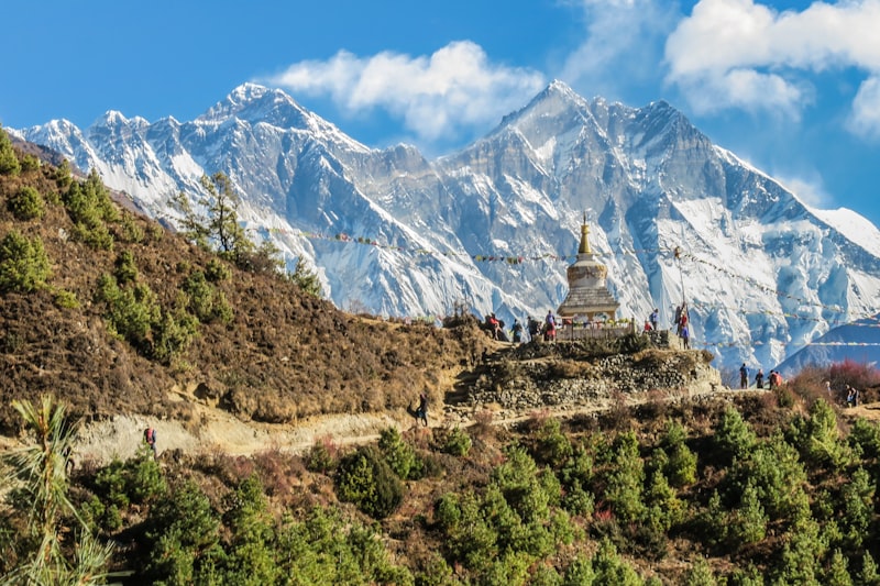 Himalayan peaks in Nepal